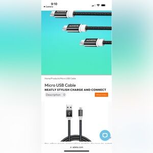 Adata Sync - Charge Cable USB-A Reversible